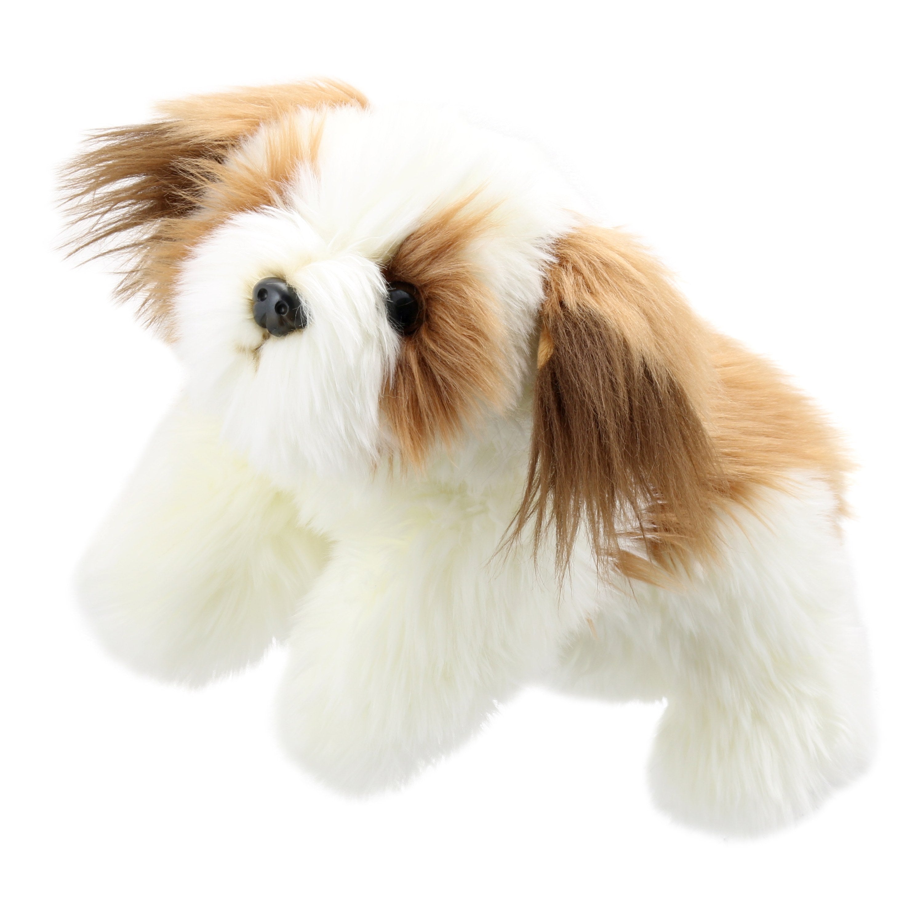 Títere Cuerpo Completo Perro (Café y Blanco)